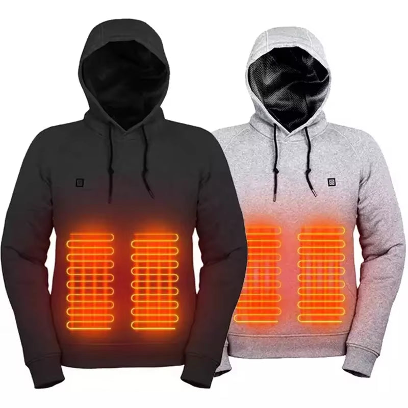 Heated Hoodies Heat Sweaters Men Women Winter Warm Heated Clothes Heat Jacket Heating Sportswear Heating Hoodies Heating Sweater