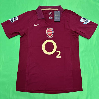 Nike Arsenal Commemorative Retro Red Short Sleeve Top - Thierry Henry No. 14 Soccer Jersey, Quick Drying